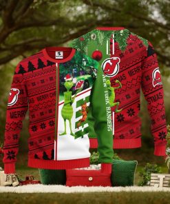 New Jersey Devils Grinch & Scooby doo Christmas Ugly Sweater 1