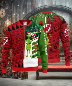 New Jersey Devils Grinch & Scooby doo Christmas Ugly Sweater 1