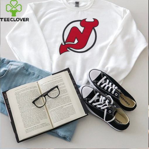 New Jersey Devils Mitchell & Ness Legendary Slub Vintage Raglan Long Sleeve T Shirt