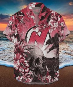 New Jersey Devils NHL Hawaiian Shirt Tropical Skull Design For Men Women