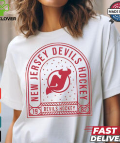 New Jersey Devils Uphill Stained Glass T Shirt