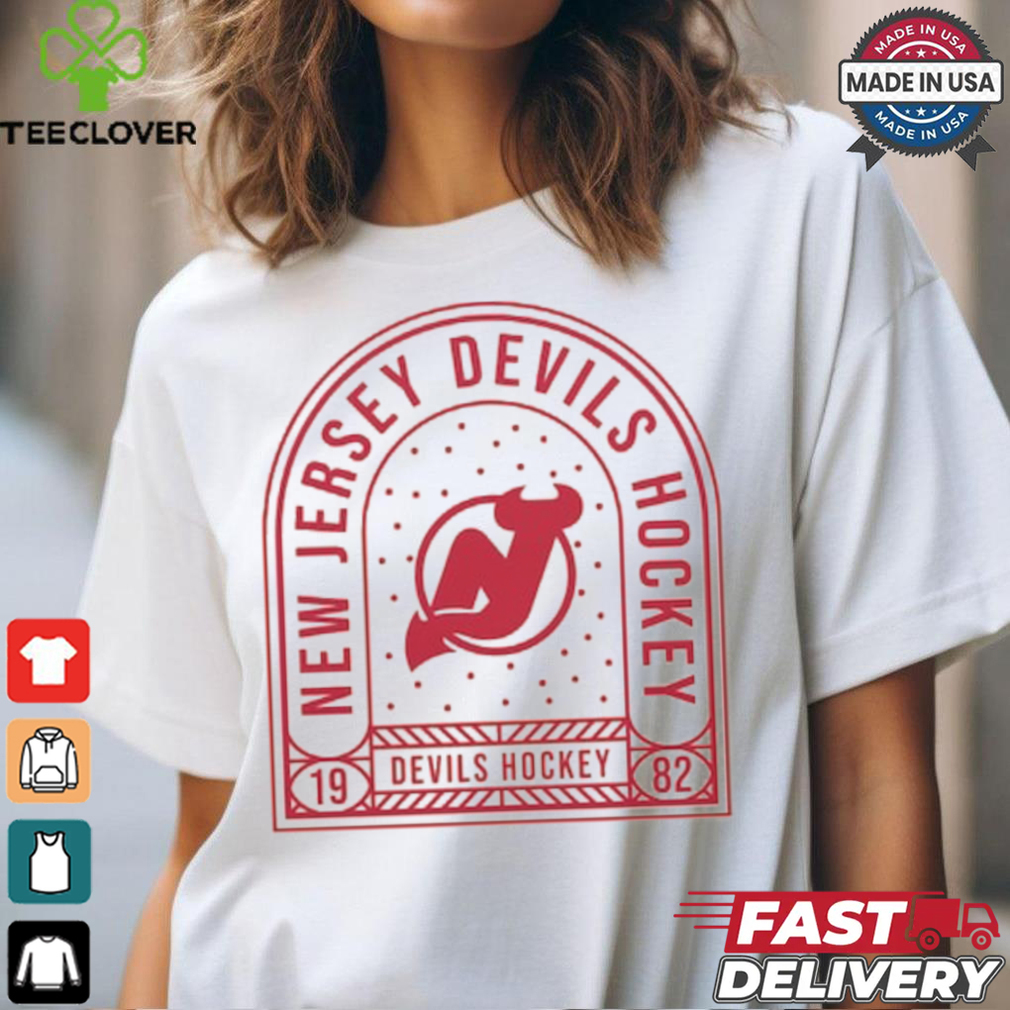 New Jersey Devils Uphill Stained Glass T Shirt New Jersey Devils Uphill Stained Glass T Shirt