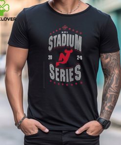 New Jersey Devils WEAR by Erin Andrews Women's 2024 NHL Stadium Series Boyfriend T Shirt