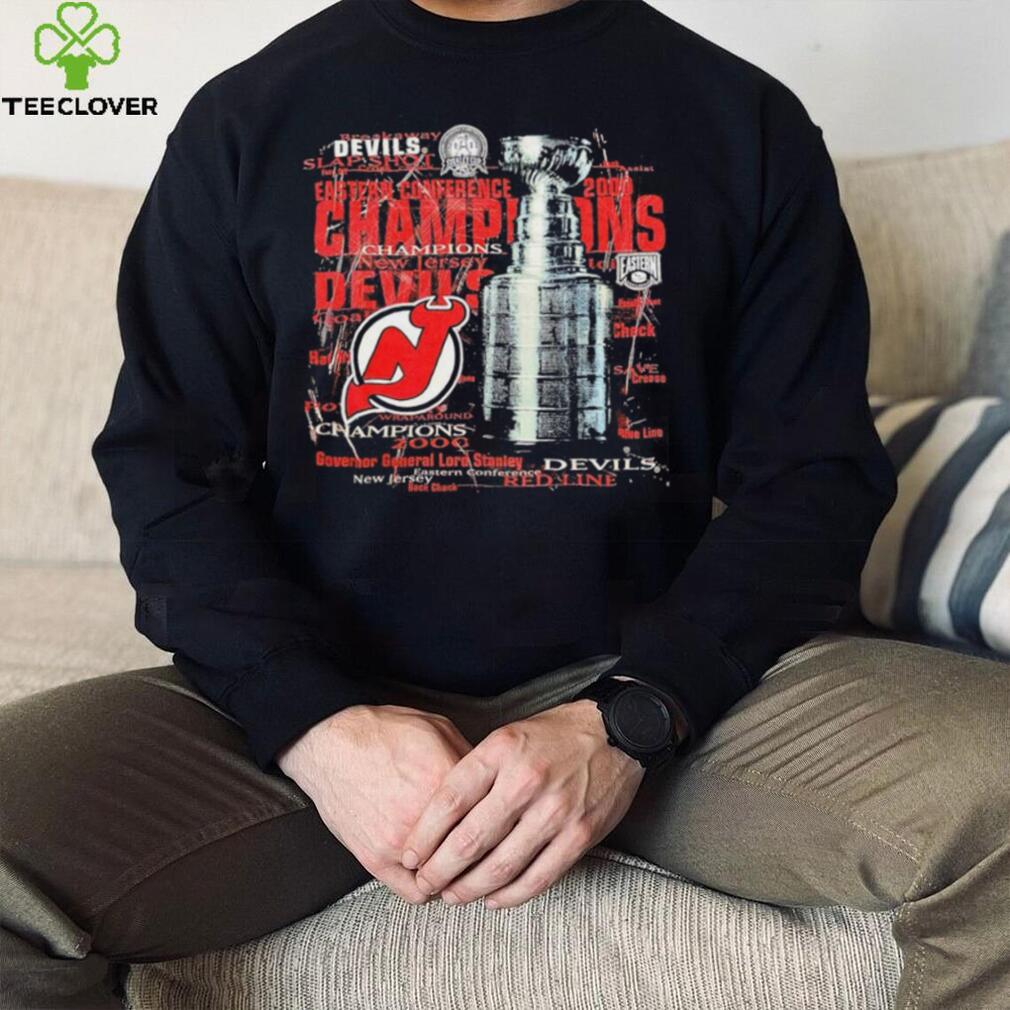 New Jersey Devils eastern conference champions 2000 governor general Lord Stanley shirt New Jersey Devils eastern conference champions 2000 governor general Lord Stanley shirt