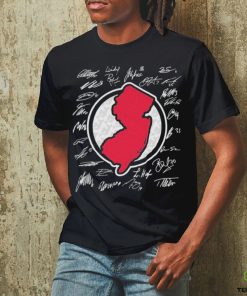 New Jersey Devils map signatures shirt