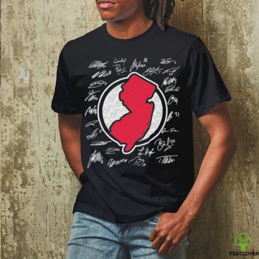 New Jersey Devils map signatures shirt