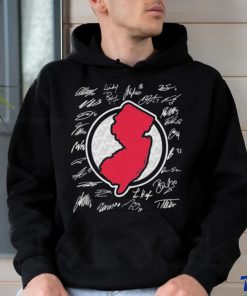 New Jersey Devils map signatures shirt