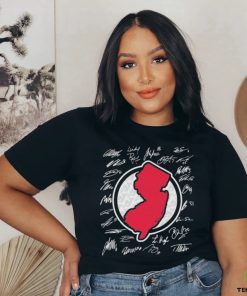 New Jersey Devils map signatures shirt