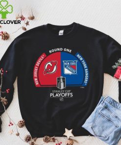 New Jersey Devils vs New York Rangers Match 2023 NHL playoffs shirt