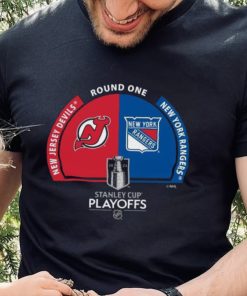 New Jersey Devils vs New York Rangers Match 2023 NHL playoffs shirt