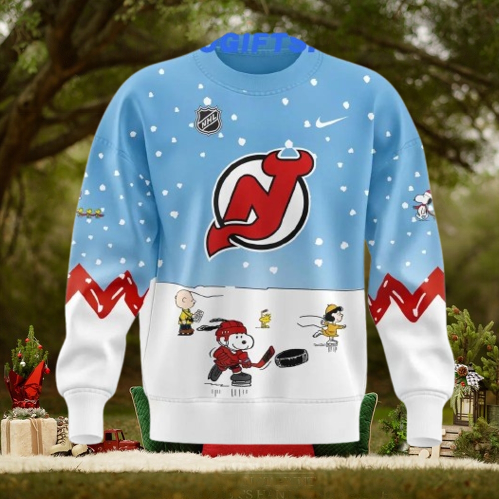 New Jersey Devils x Peanuts & Snoopy Limited Edition Sweater New Jersey Devils x Peanuts & Snoopy Limited Edition Sweater