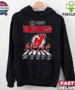 New Jersey Hockey Abbey Road 2024 Signatures Shirt