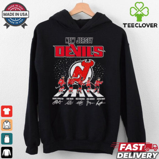 New Jersey Hockey Abbey Road 2024 Signatures Shirt