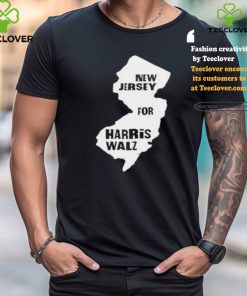 New Jersey Map for Harris Walz 2024 T Shirt