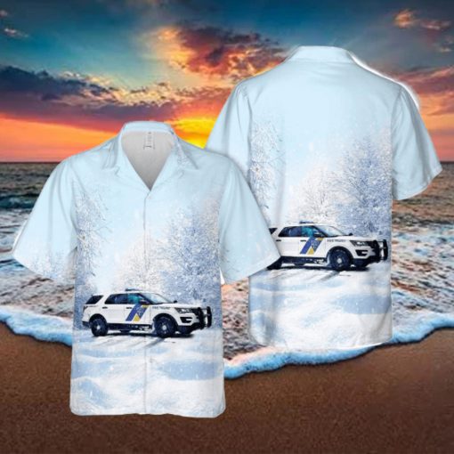 New Jersey State Police Vehicles Button Down Hawaiian Shirt Trend Summer