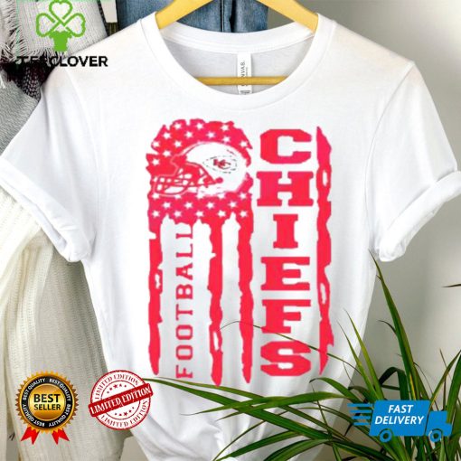 New Kansas Chiefs Football Team Helmet Flag Shirt