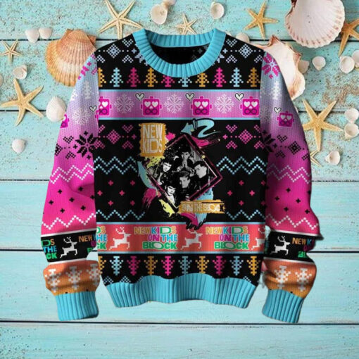 New Kids On The Block Band Chirstmas Gifts 2024 Xmas For Family And Friends Ugly Sweater