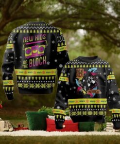 New Kids On The Block Black Yellow Pattern Christmas Sweater Chirstmas Gifts 2024 Xmas For Family And Friends Ugly Sweater