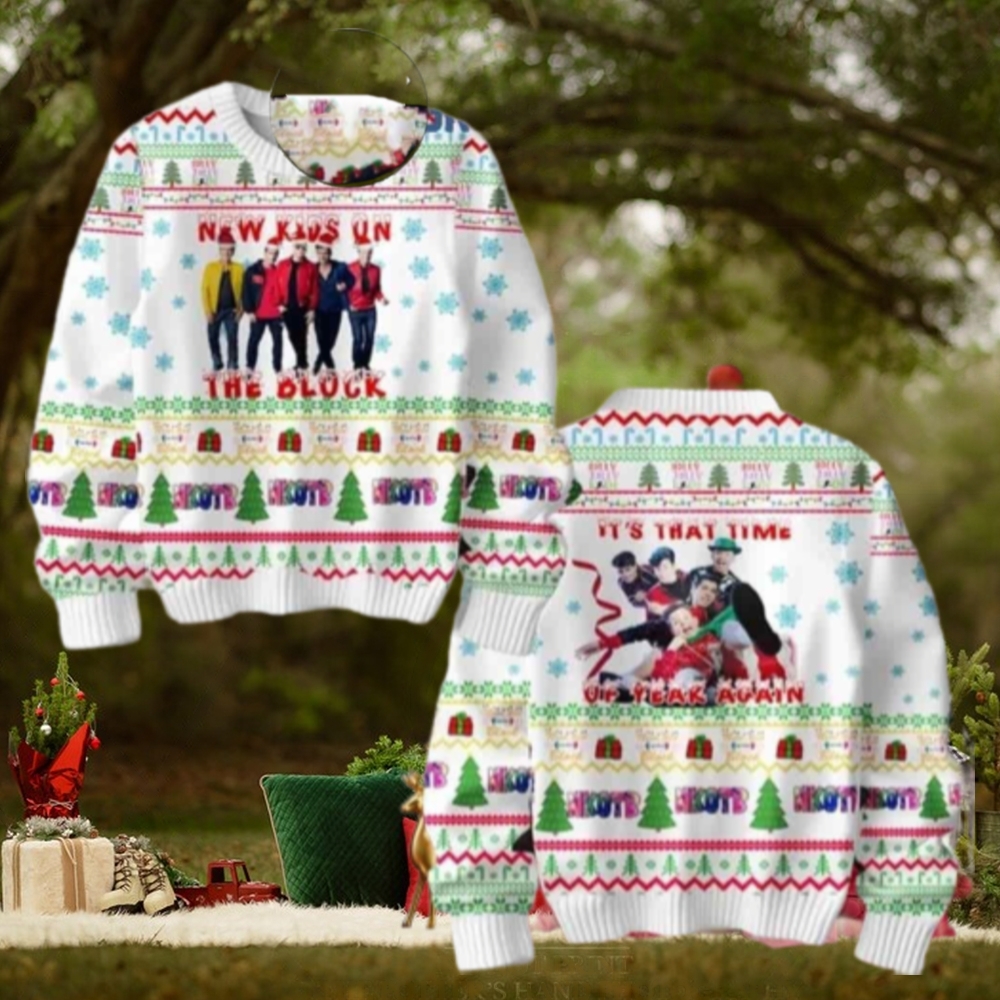 New Kids On The Block Its That Time Of Year Again Chirstmas Gifts 2024 Xmas For Family And Friends Ugly Sweater New Kids On The Block Its That Time Of Year Again Chirstmas Gifts 2024 Xmas For Family And Friends Ugly Sweater