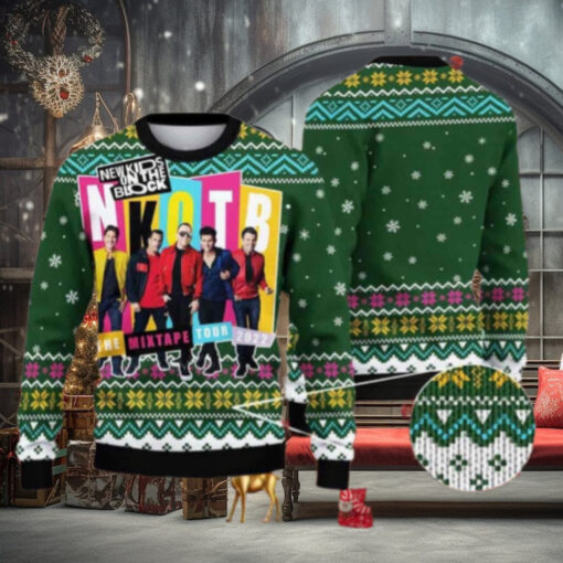 New Kids On The Block The Mixtape Tour Chirstmas Gifts 2024 Xmas For Family And Friends Ugly Sweater