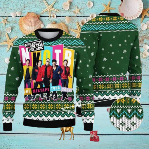 New Kids On The Block The Mixtape Tour Chirstmas Gifts 2024 Xmas For Family And Friends Ugly Sweater