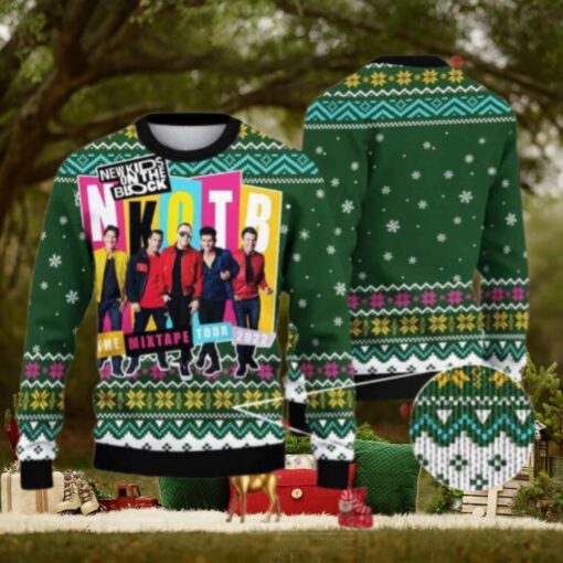 New Kids On The Block The Mixtape Tour Chirstmas Gifts 2024 Xmas For Family And Friends Ugly Sweater