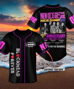 New Kids on the Block 40th Anniversary Custom Baseball Jersey