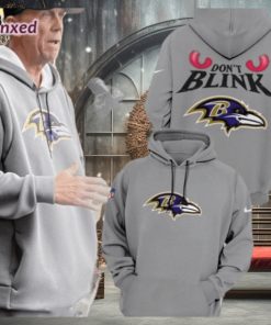 New Limited Edition Baltimore Ravens Gray 3d Hoodie