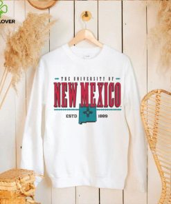 New Mexico Lobos Oatmeal Turquoise Pattern T Shirt