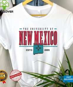 New Mexico Lobos Oatmeal Turquoise Pattern T Shirt