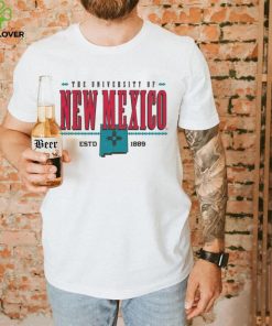 New Mexico Lobos Oatmeal Turquoise Pattern T Shirt