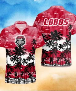 New Mexico Lobos Palms Tree Hawaiian Shirt