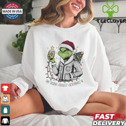 New Mexico Lobos x Santa Grinch Is This Jolly Enough Merry Christmas Shirt