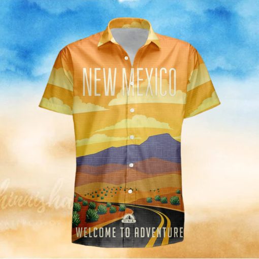 New Mexico Retro Style Travel Summer 3D Hawaiian Shirt Gift For Men And Women Fans