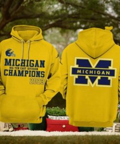 New Michigan Wolverines Big Ten East Champions 3d Hoodie