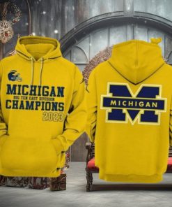 New Michigan Wolverines Big Ten East Champions 3d Hoodie