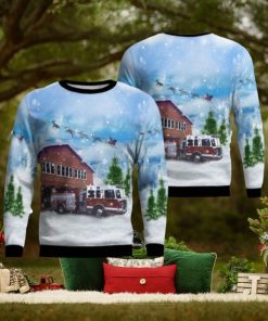 New Milford Connecticut Water Witch Hose Company No 2 Christmas Ugly Sweater 3D