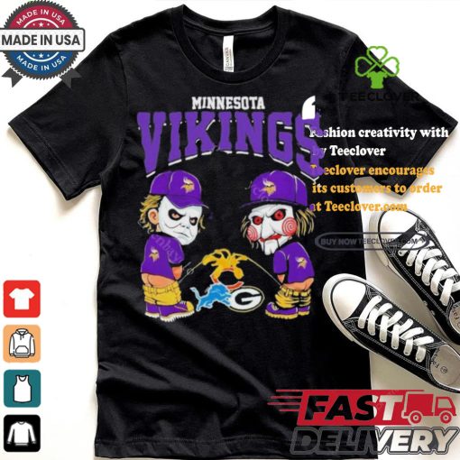 New Minnesota Vikings NFL Halloween Peeing Funny Shirt
