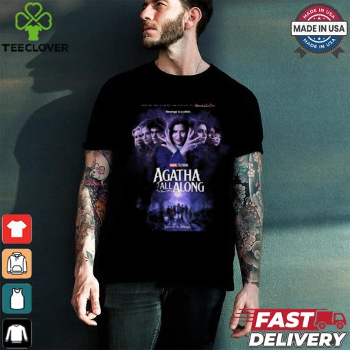 New Official Agatha All Along Poster Releasing On Disney+ On September 18 Vintage T Shirt