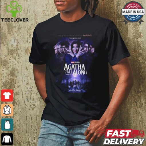 New Official Agatha All Along Poster Releasing On Disney+ On September 18 Vintage T Shirt