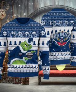 New Orleans Pelicans Grinch Christmas Ugly Sweater