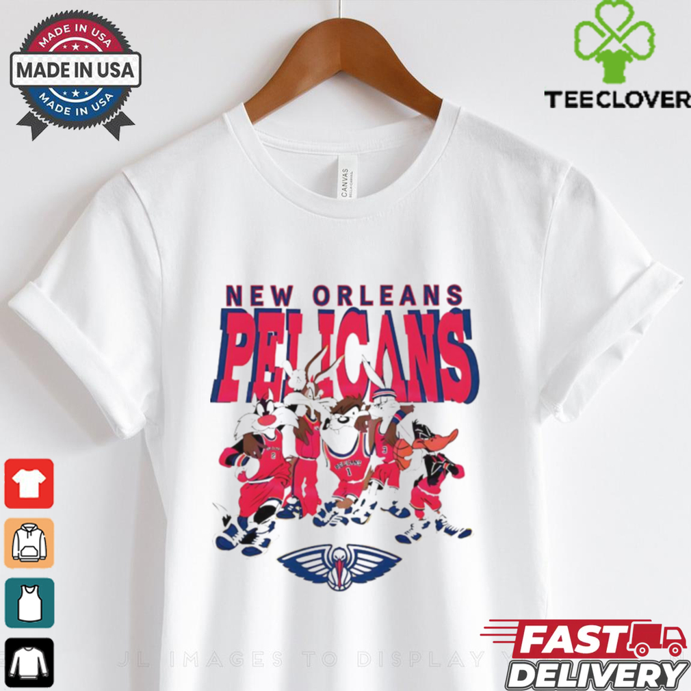 New Orleans Pelicans Looney Tunes characters NBA basketball shirt New Orleans Pelicans Looney Tunes characters NBA basketball shirt