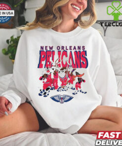 New Orleans Pelicans Looney Tunes characters NBA basketball shirt
