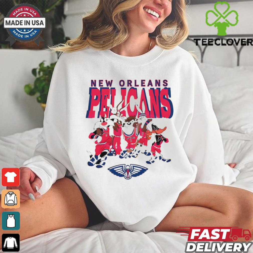 New Orleans Pelicans Looney Tunes characters NBA basketball shirt New Orleans Pelicans Looney Tunes characters NBA basketball shirt