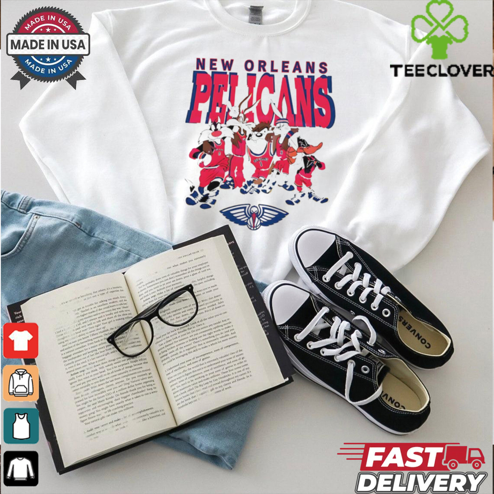 New Orleans Pelicans Looney Tunes characters NBA basketball shirt New Orleans Pelicans Looney Tunes characters NBA basketball shirt