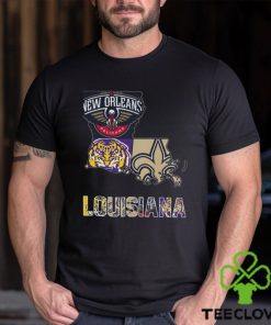 New Orleans Pelicans Lsu Tigers New Orleans Saints Proud Of Louisiana T Shirt