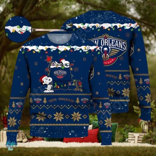 New Orleans Pelicans Snoopy MLB Ugly Christmas Sweater Impressive Gift