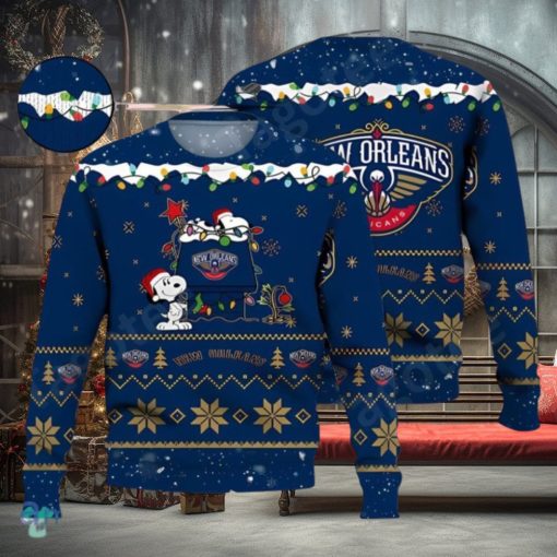 New Orleans Pelicans Snoopy MLB Ugly Christmas Sweater Impressive Gift