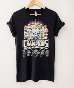 New Orleans Saints 2024 NFC South Division Champions signatures hoodie, sweater, longsleeve, shirt v-neck, t-shirt