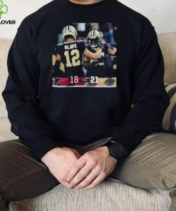 New Orleans Saints 21 18 Falcons NFL 2022 Final score hoodie, sweater, longsleeve, shirt v-neck, t-shirt